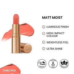 ST London Matt Moist Long-Lasting Lipstick - Chilli Red