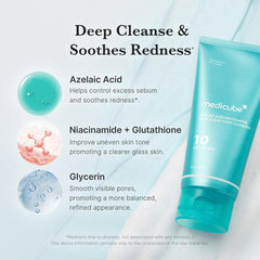 Medicube Azelaic Acid Niacinamide Deep Clean Foam Cleanser 120gm