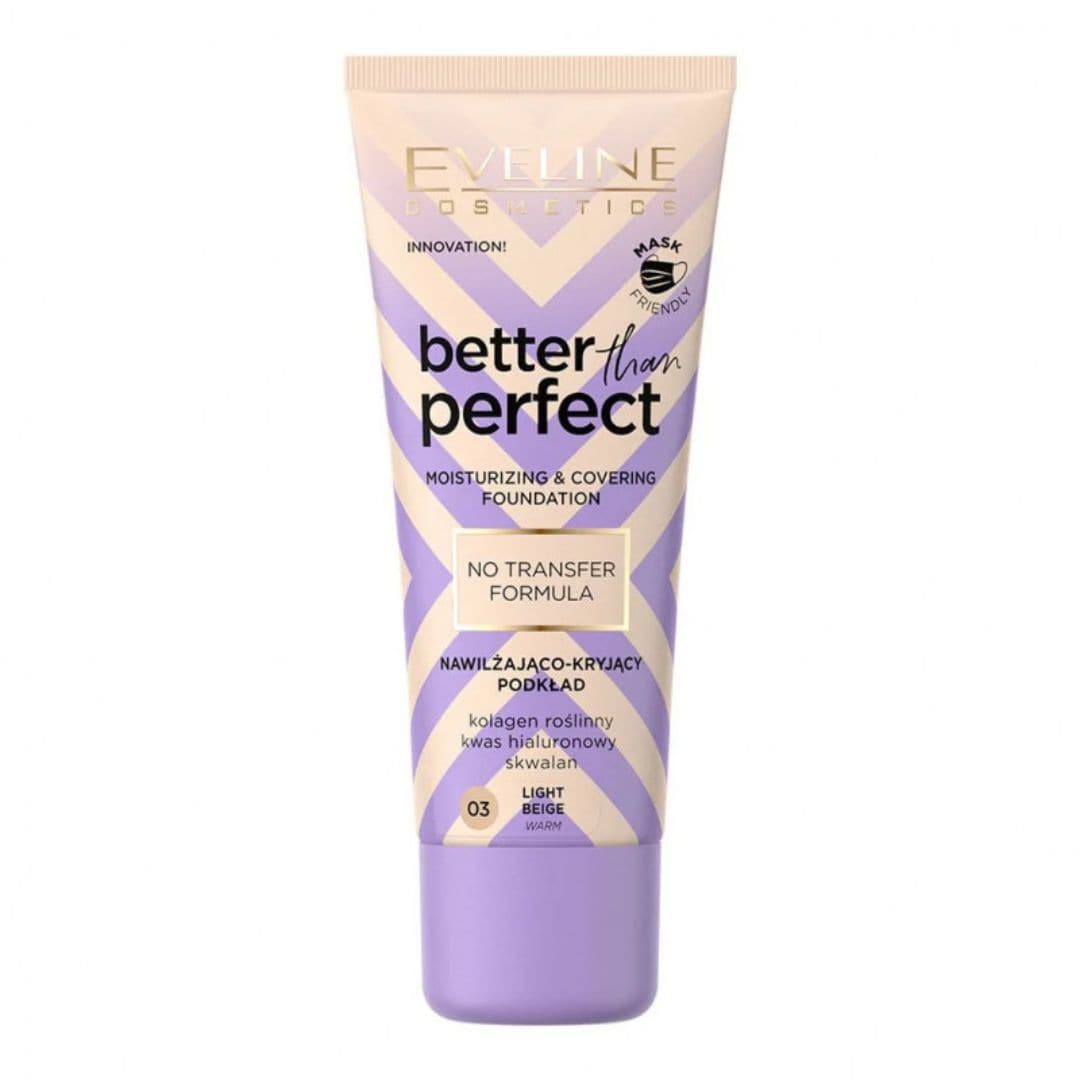 Eveline Better Than Perfect Moisturizing & Covering Foundation - 03 Light Beige