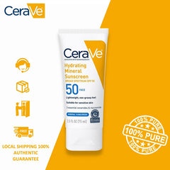 ceraVe - hydrating mineral sunscreen spf 50 - 75ml