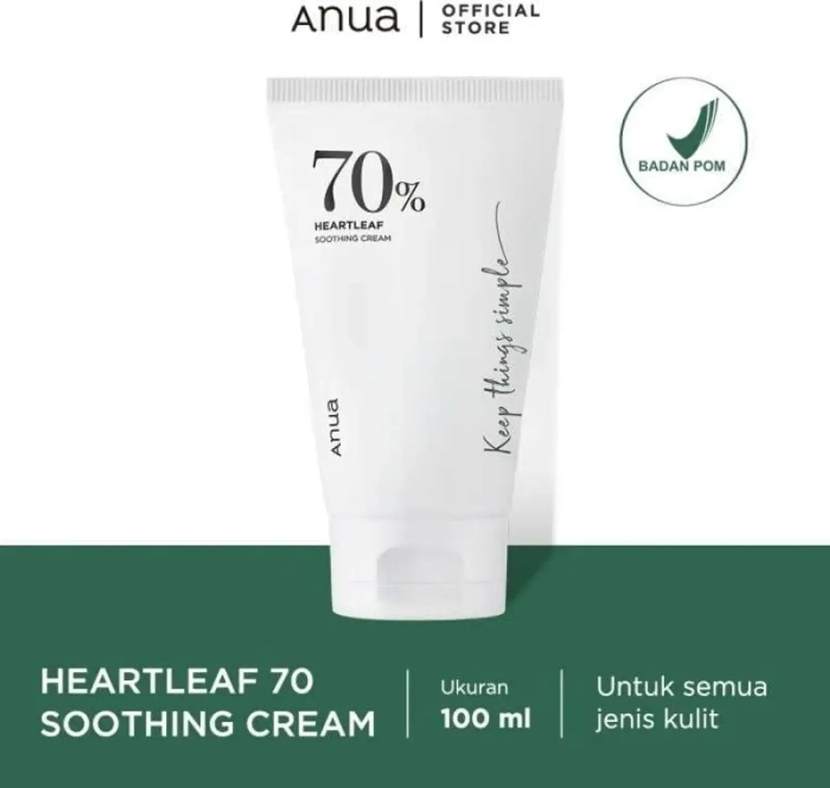 Anua Heartleaf 70 Soothing Cream 100 ML