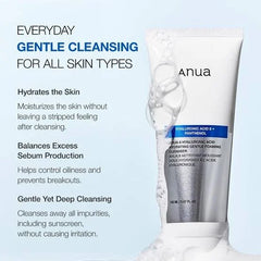 Anua Hyaluronic Acid & Panthenol Hydrating Gentle Foaming Cleanser 150ml