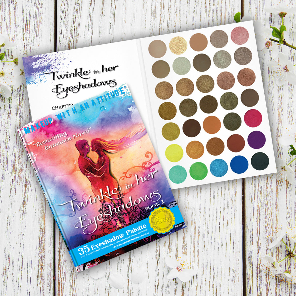 Rude Twinkle In Her Eyeshadows 35 Eyeshadow Palette - Book 1