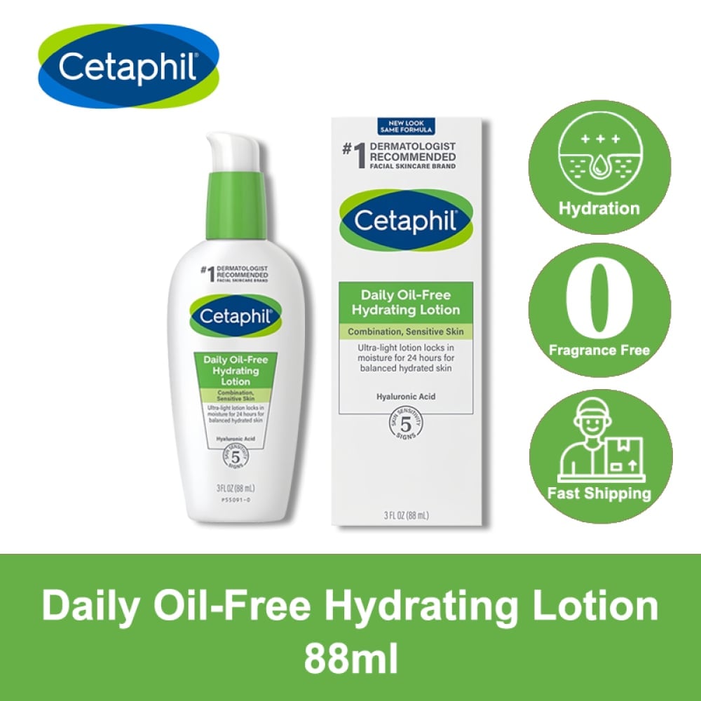 Cetaphil Daily Oil-Free Hydrating Lotion with Hyaluronic acid