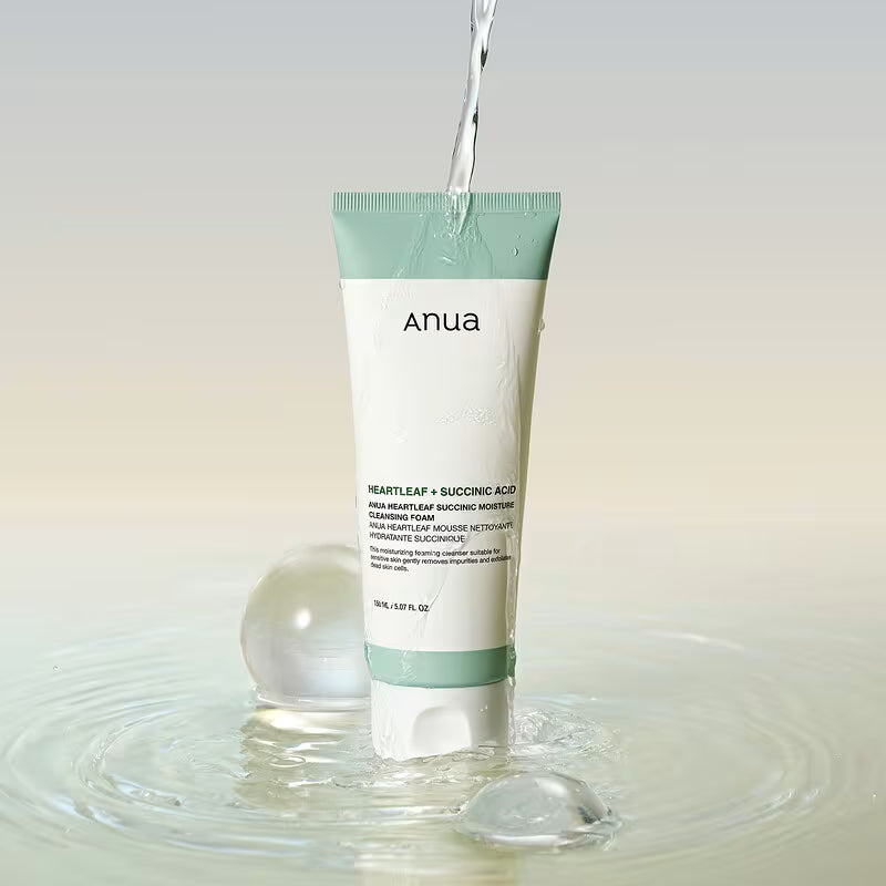 ANUA HEARTLEAF SUCCINIC PORE DEEP CLEANSING FOAM KOREA150ml
