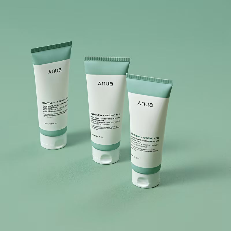ANUA HEARTLEAF SUCCINIC PORE DEEP CLEANSING FOAM KOREA150ml