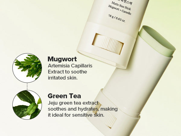 Beauty Of Joseon Sunscreen Stick SPF 50+ PA++++ includes Mugwort + Camelia.