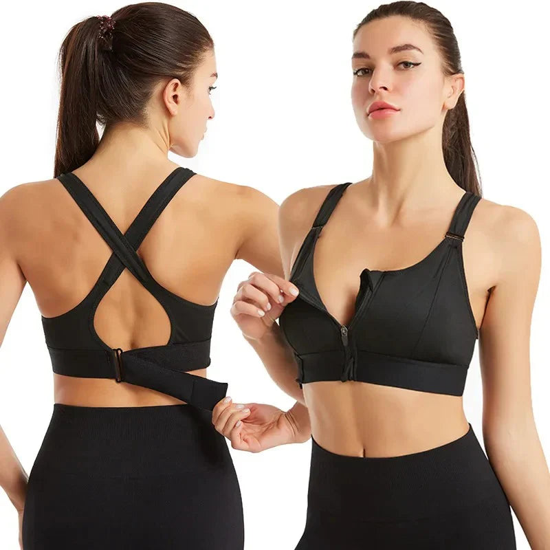 Front Zipper Best Selling Sports Casual or Gym Bra ( Free Size )