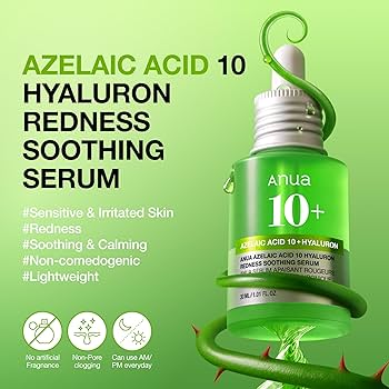 Anua Azelaic Acid 10 Hyaluron Redness Soothing Serum - 30ml | korea
