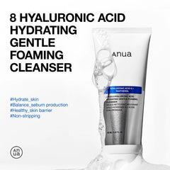 Anua Hyaluronic Acid & Panthenol Hydrating Gentle Foaming Cleanser 150ml