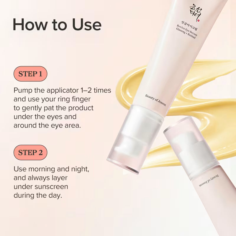 Beauty Of Joseon Revive Eye Cream/Serum including Ginseng + Retinal