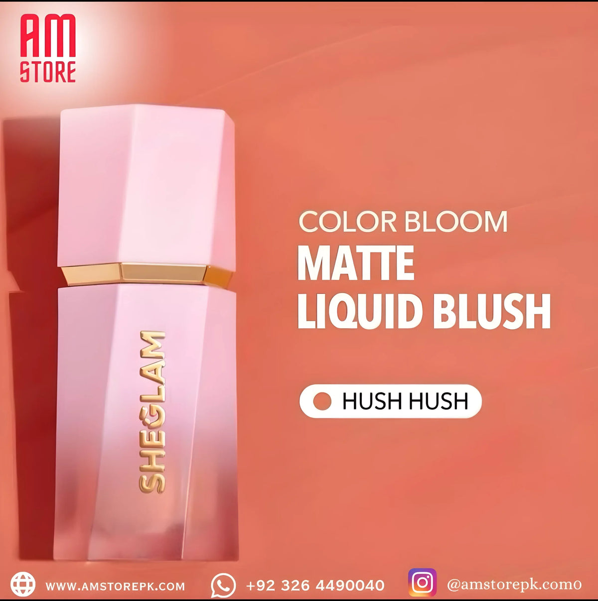SHEGLAM COLOR BLOOM LIQUID BLUSH  (HUSH HUSH)