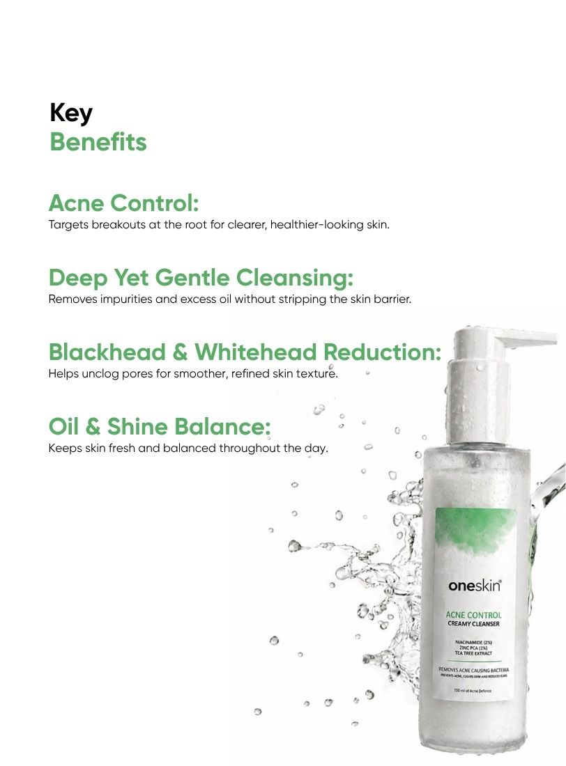 Oneskin Acne Control Creamy Cleanser