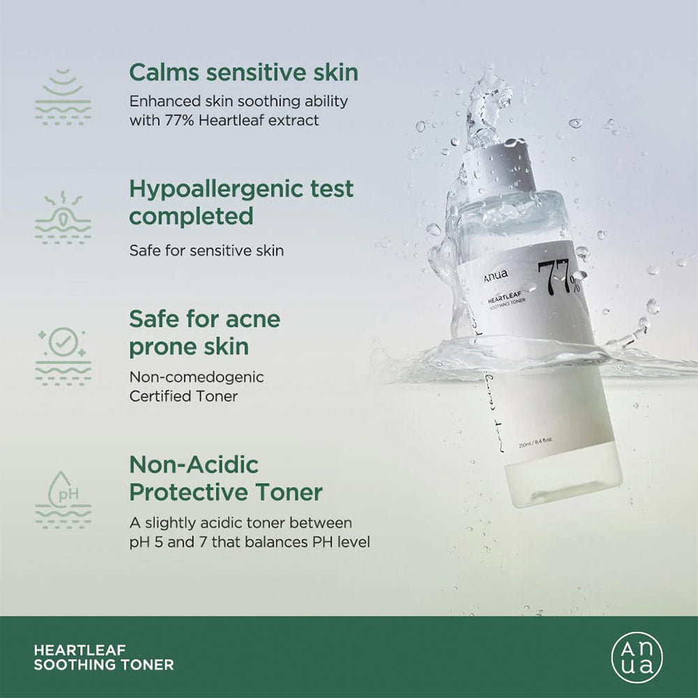 Anua Heartleaf 77% Soothing Toner Korea