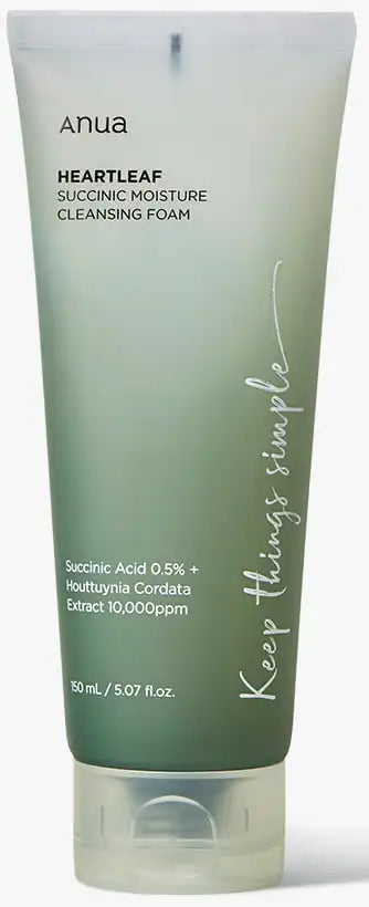ANUA HEARTLEAF SUCCINIC PORE DEEP CLEANSING FOAM KOREA150ml