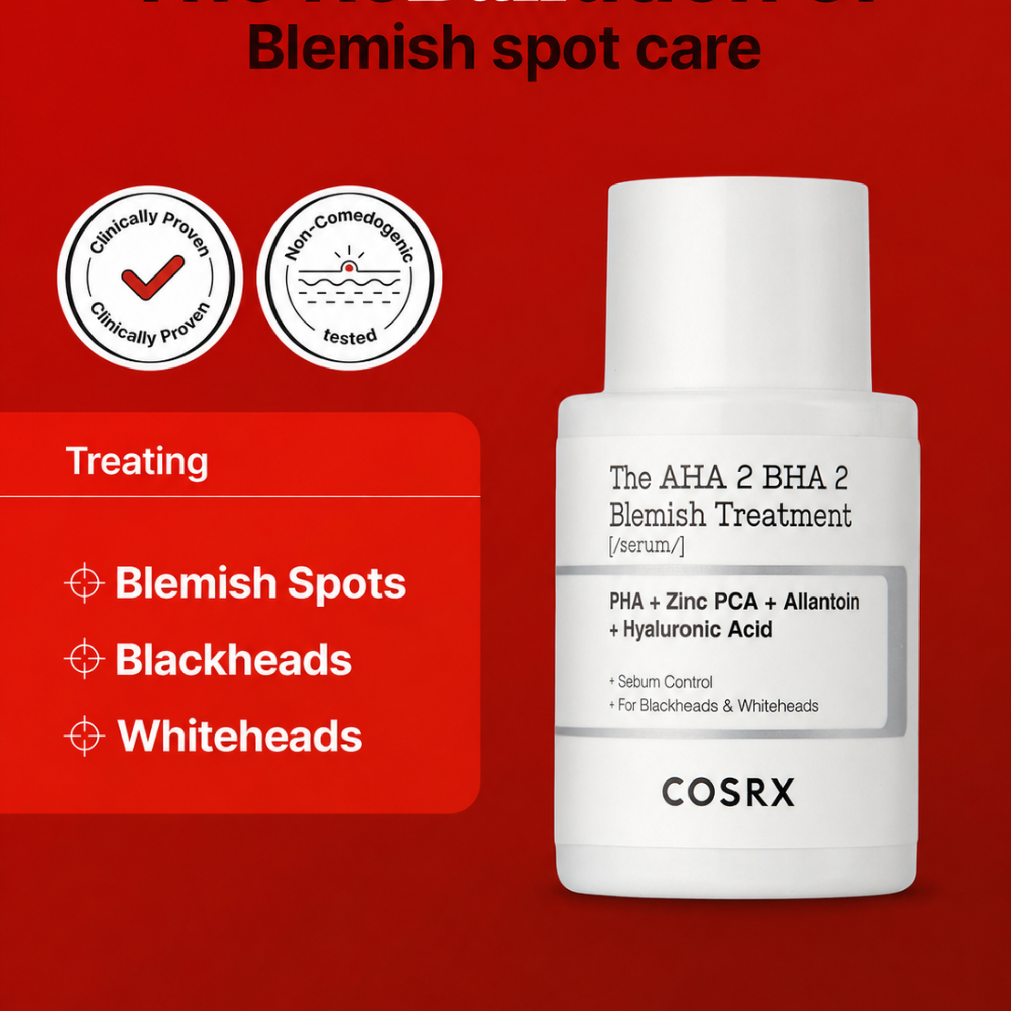 COSRX The AHA 2 BHA 2 Blemish Treatment Serum