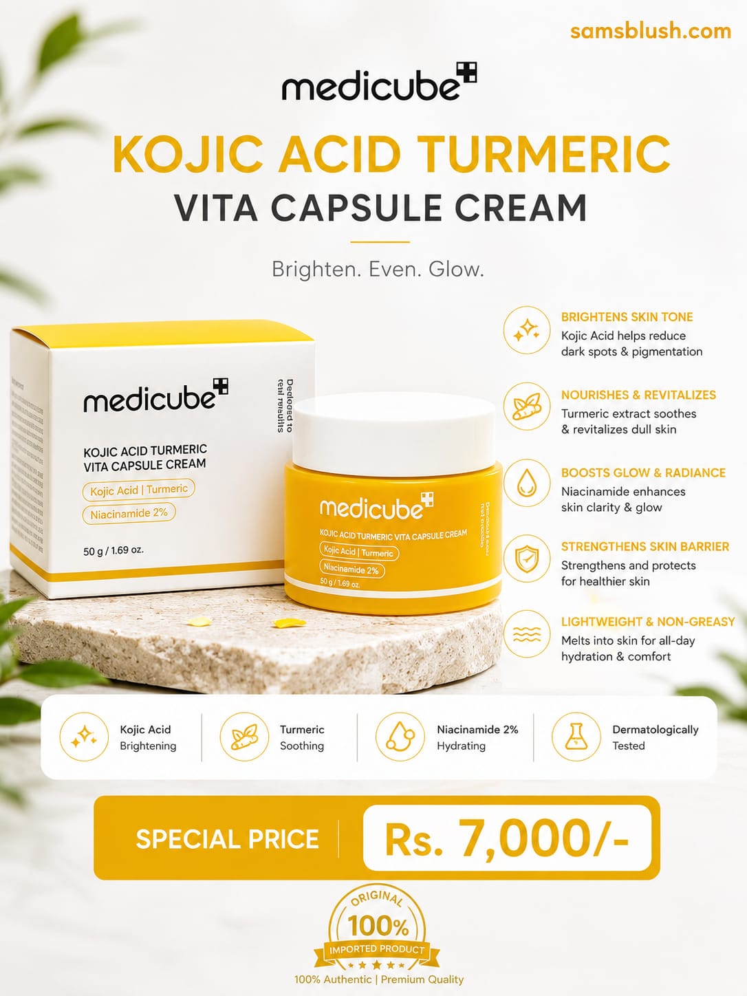 Medicube kojic Acid Turmeric Vita Capsule Cream