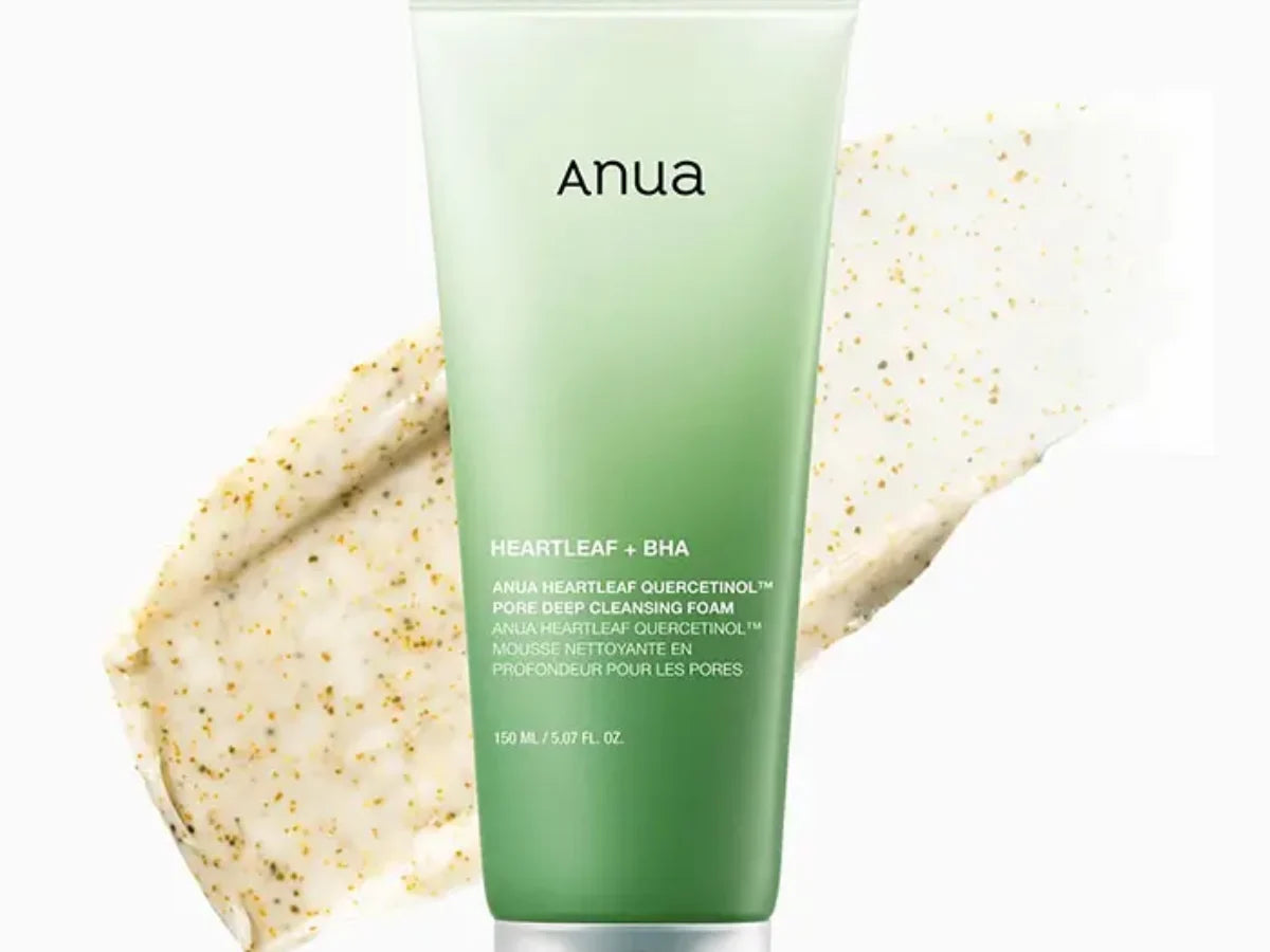 Anua Heartleaf + BHA Quercetinol Deep Cleansing Foam – 150ml. (White Box).