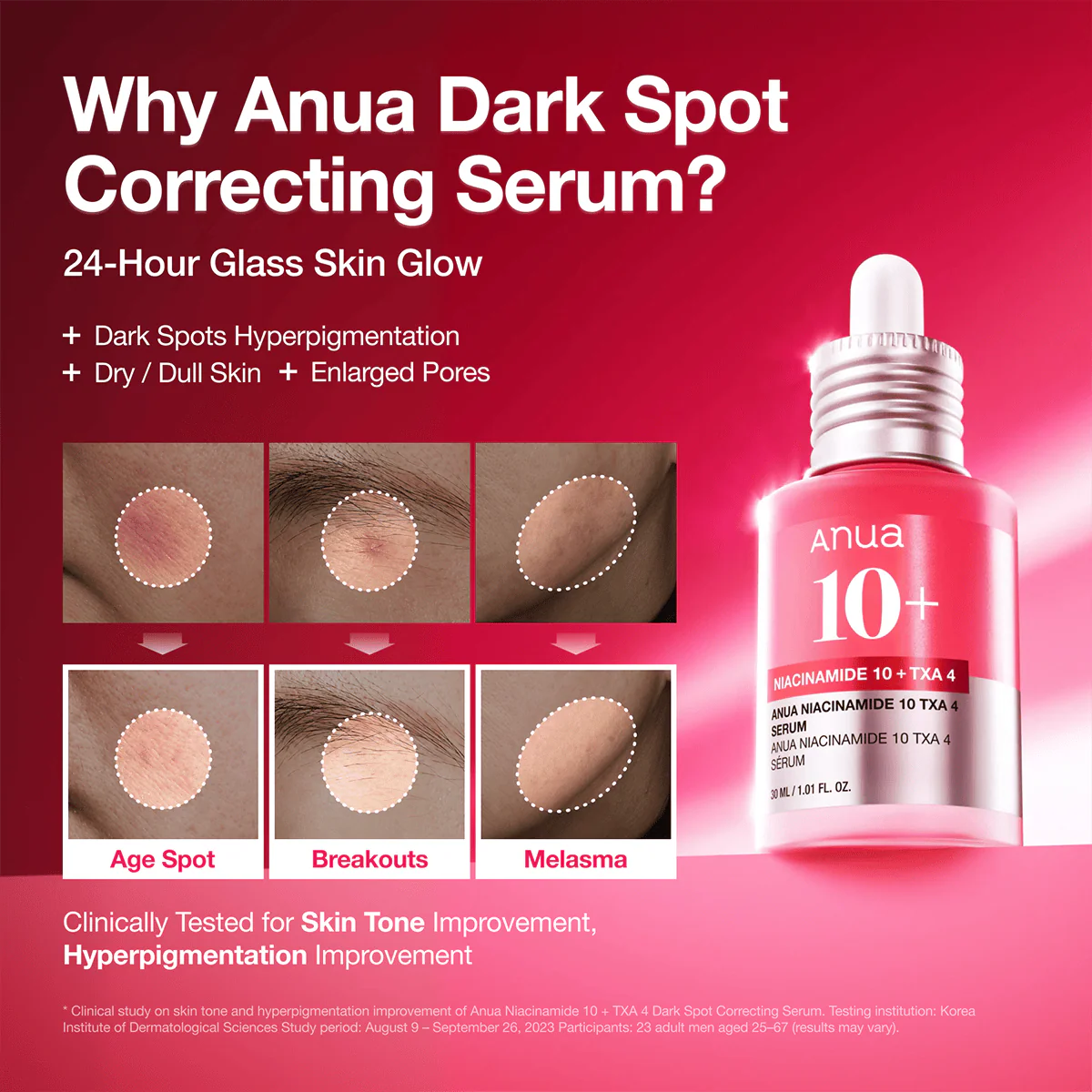 Anua Niacinamide 10% + TXA 4% Dark spot Correcting Serum 30 ml