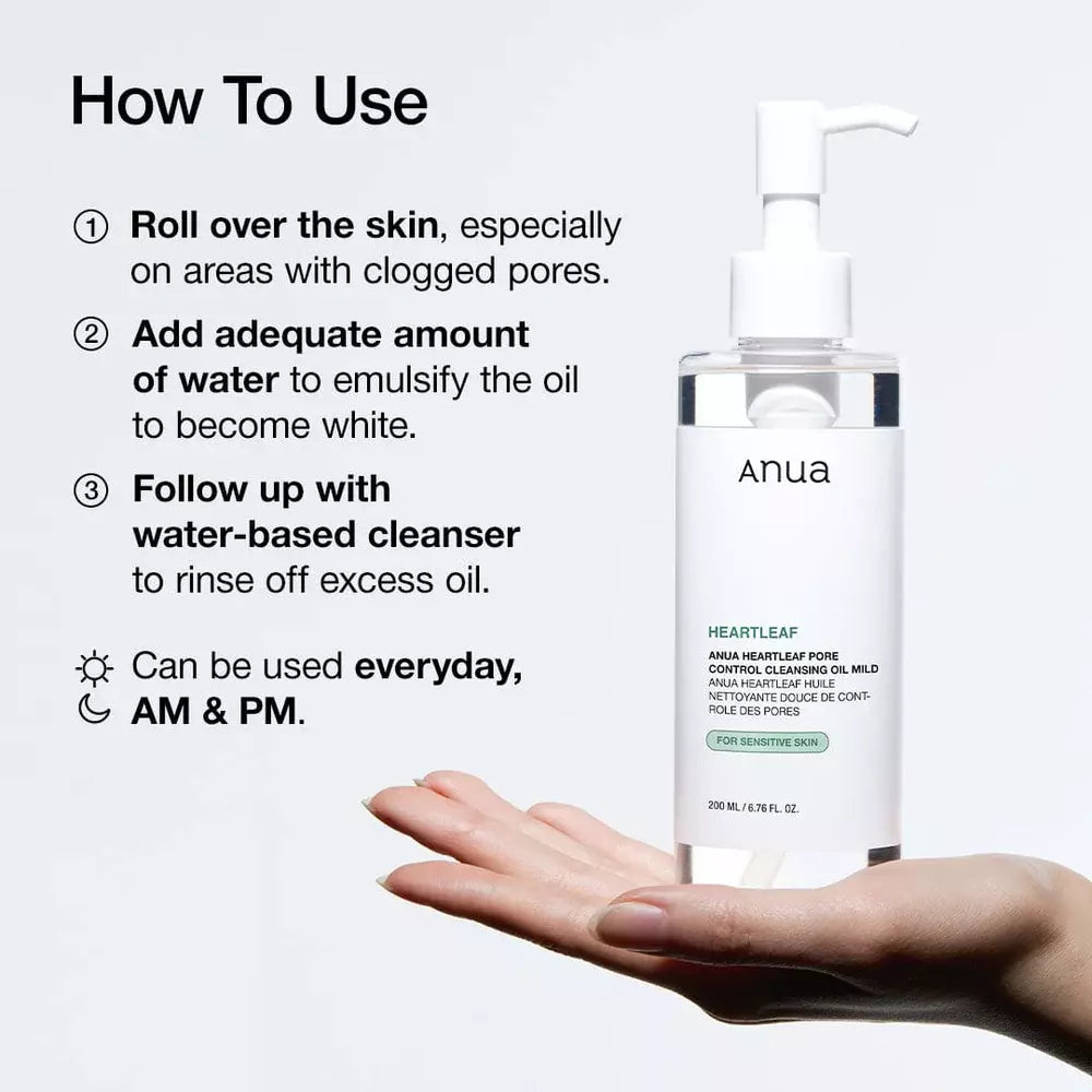 Anua heartleaf Pore Control Cleansing Oil Mild