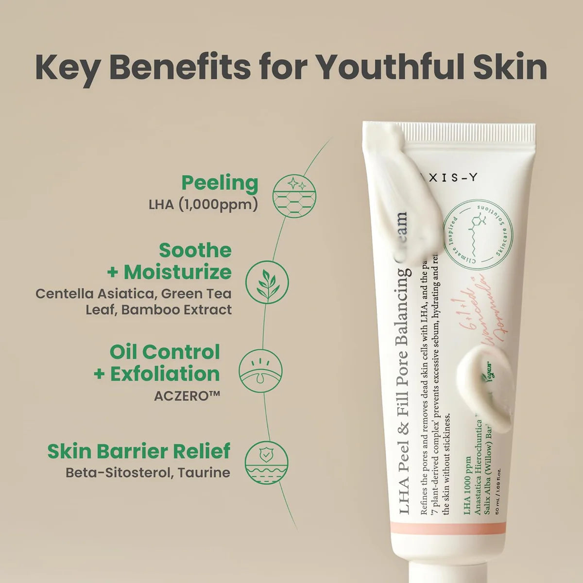 Axis-Y LHA Peel & Fill Pore Balancing cream 50 ML